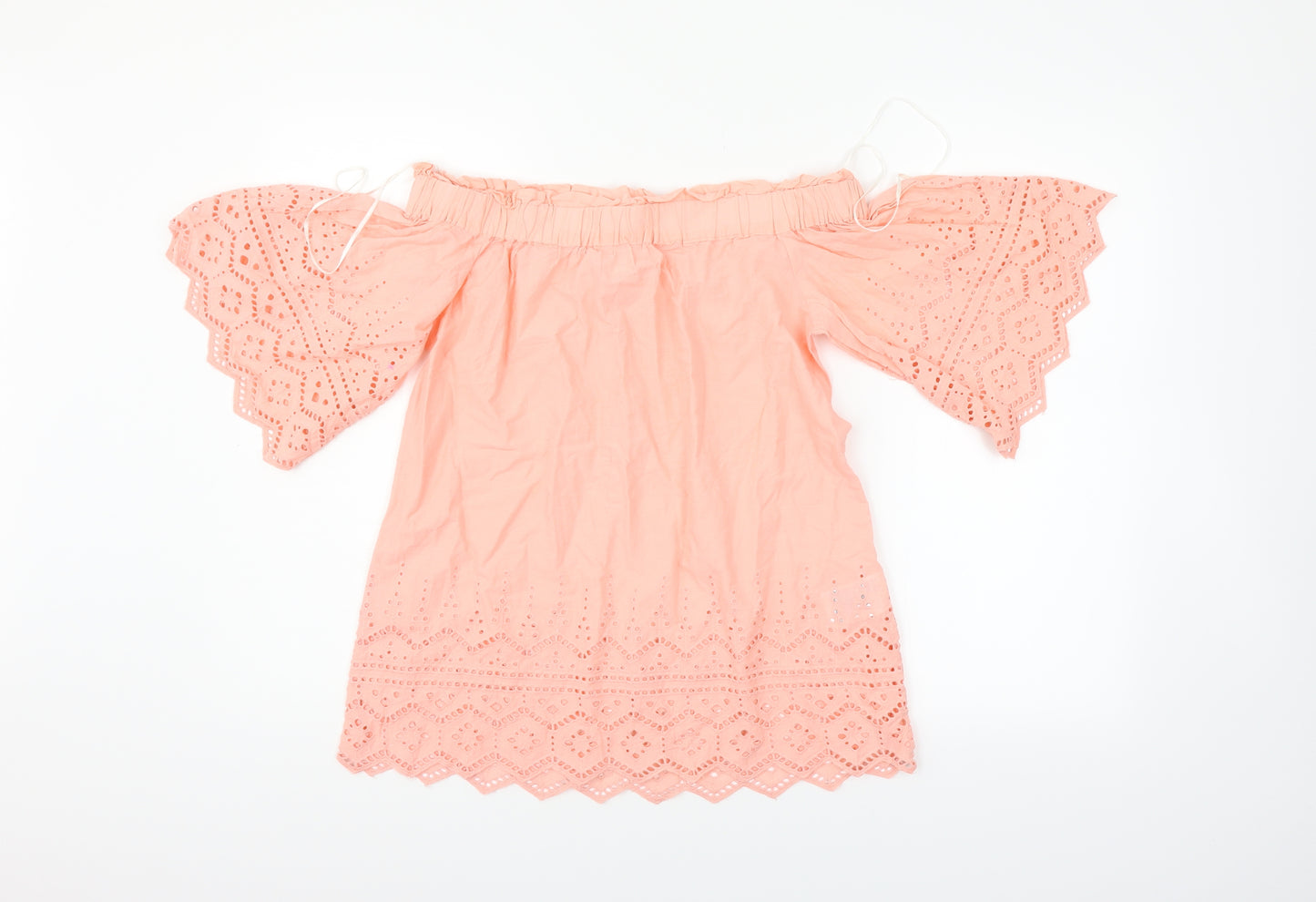H&M Womens Orange   Basic Blouse Size 6