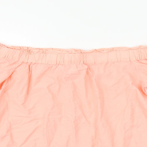 H&M Womens Orange   Basic Blouse Size 6
