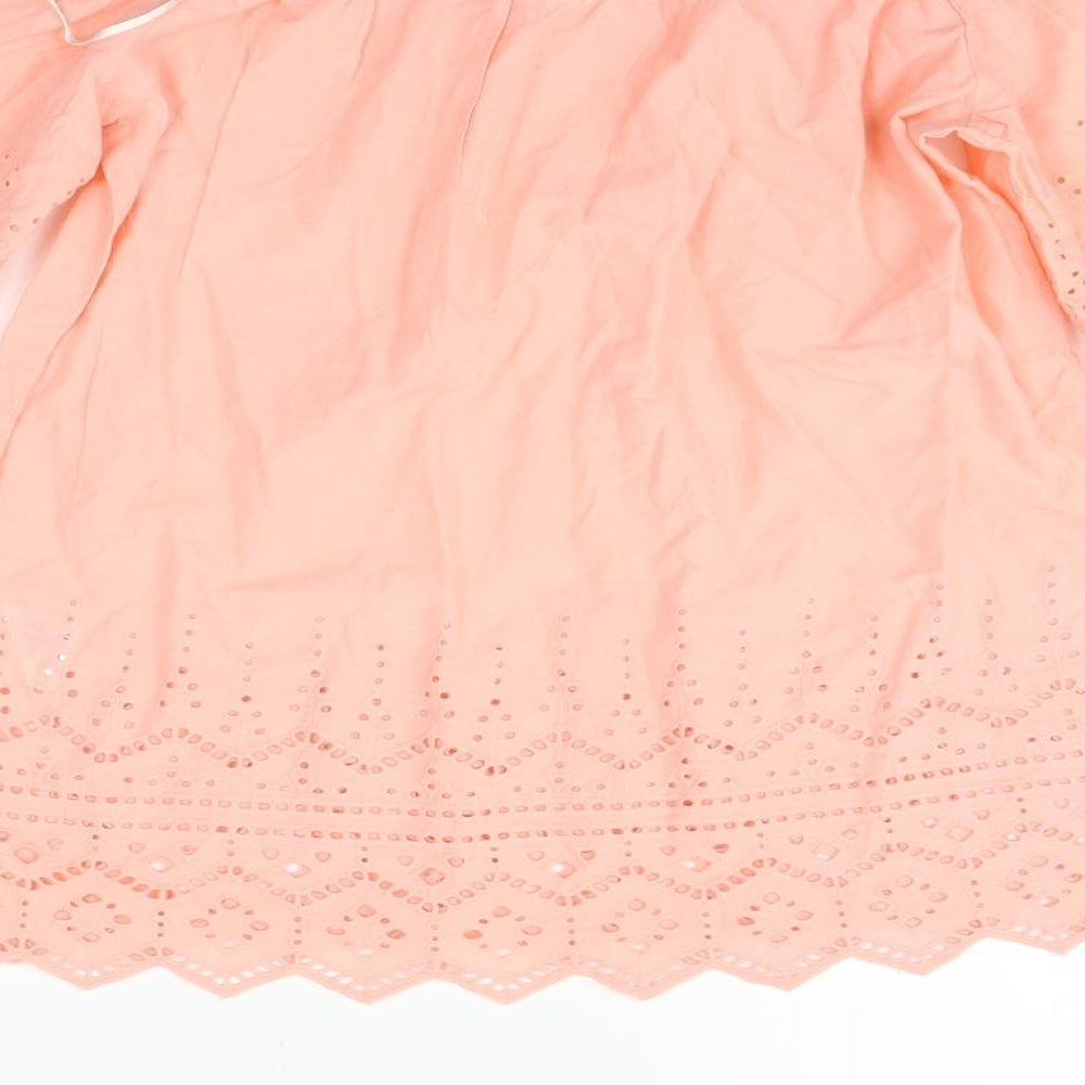 H&M Womens Orange   Basic Blouse Size 6