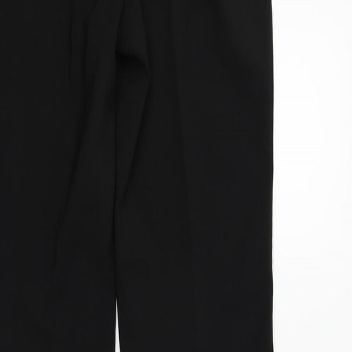 Preworn Womens Black   Trousers  Size 12 L31 in