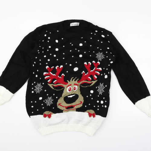 Liberty Womens Black   Pullover Jumper Size 6  - CHRISTMAS