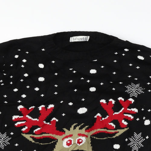 Liberty Womens Black   Pullover Jumper Size 6  - CHRISTMAS