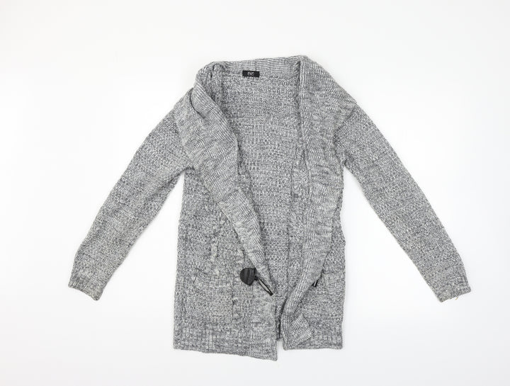 F&F Womens Grey Cardigan Jumper Size 8
