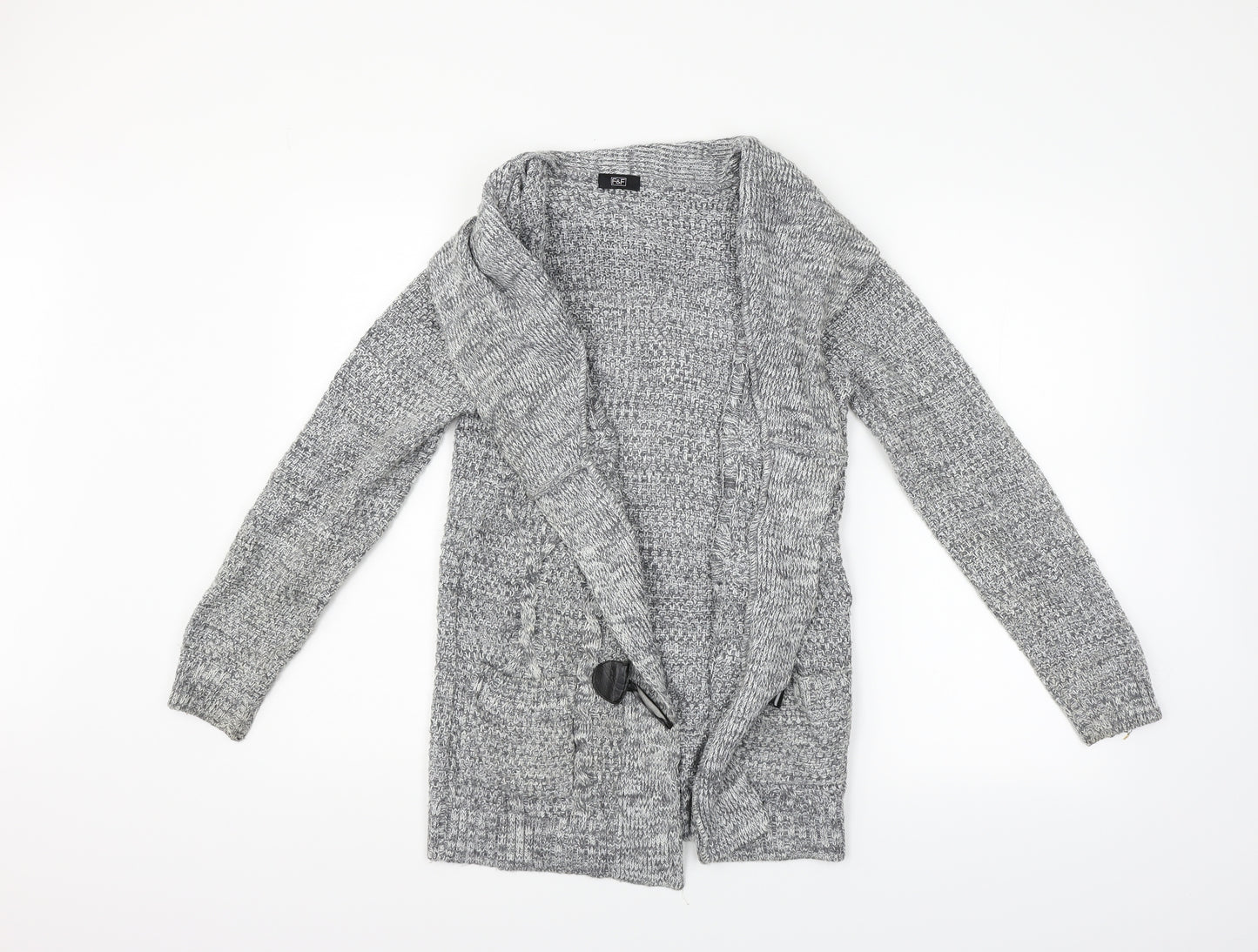 F&F Womens Grey   Cardigan Jumper Size 8