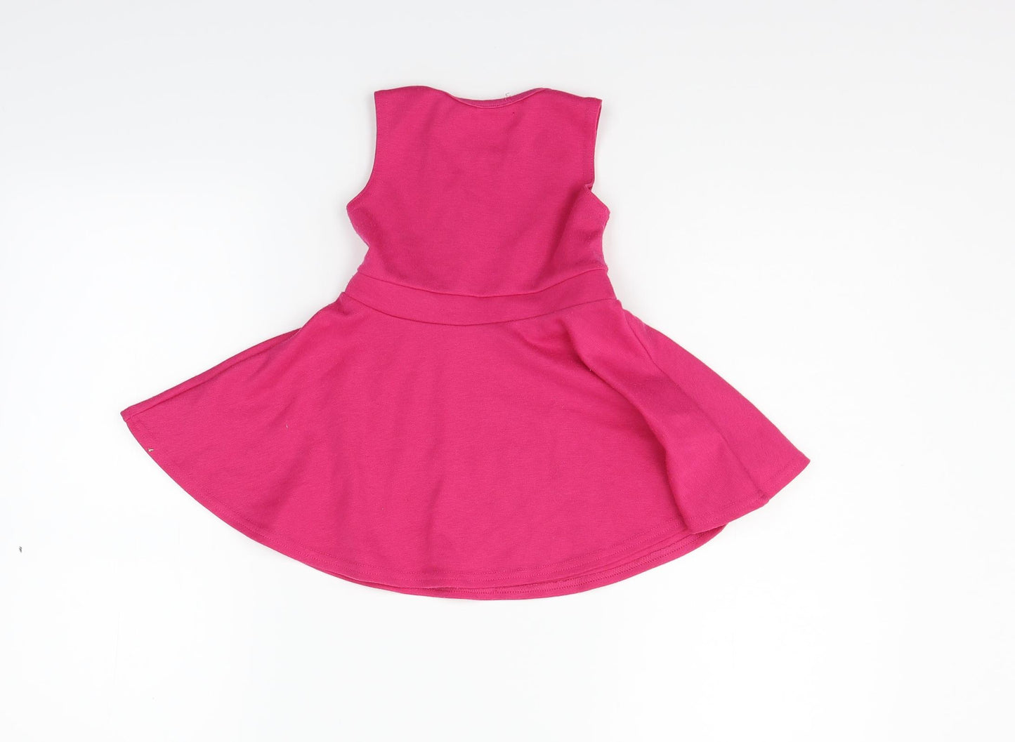 M&Co Girls Pink   Fit & Flare  Size 12-18 Months