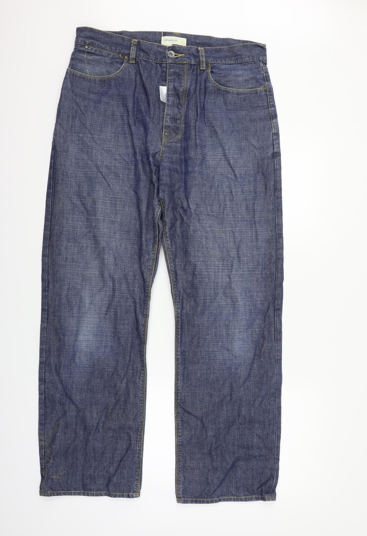 Caterpillar Mens Blue   Straight Jeans Size 36 in L32 in