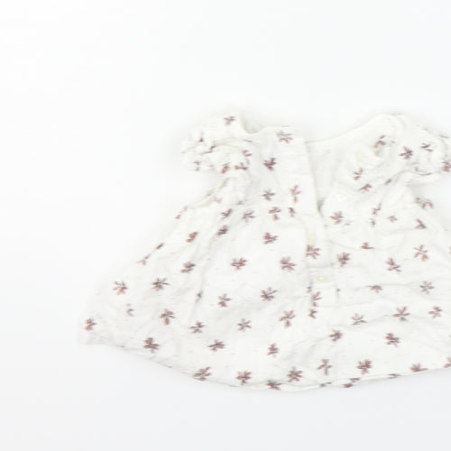 Primark Girls White Fair Isle  Fit & Flare  Size 3-6 Months
