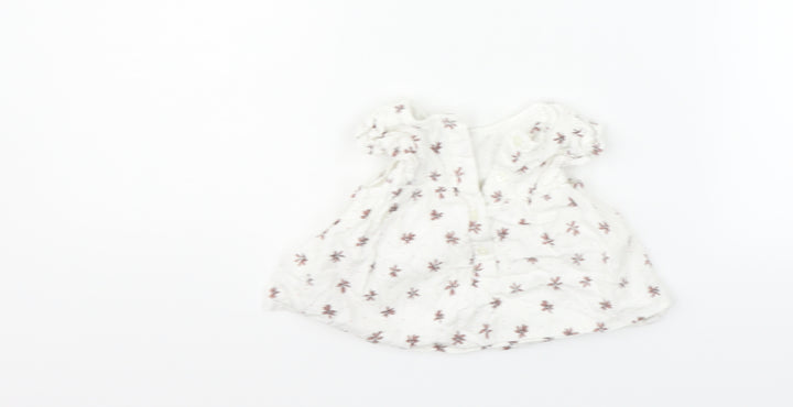 Primark Girls White Fair Isle Fit & Flare Size 3-6 Months