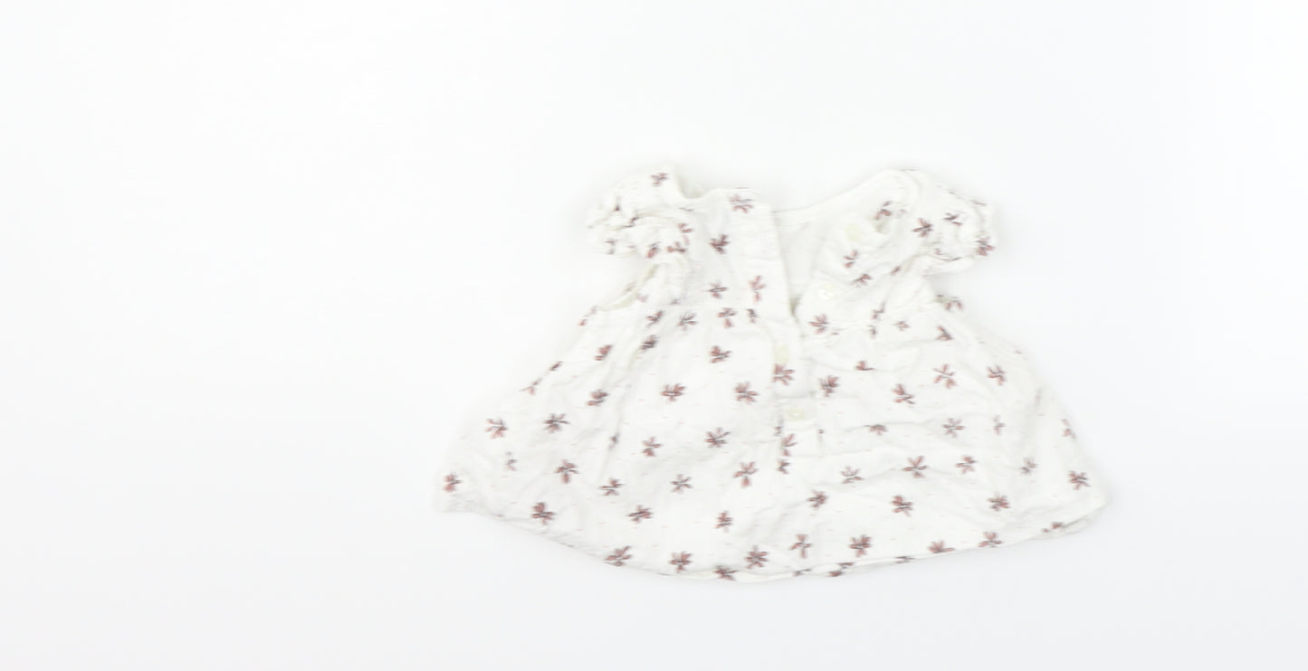 Primark Girls White Fair Isle  Fit & Flare  Size 3-6 Months