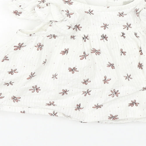 Primark Girls White Fair Isle  Fit & Flare  Size 3-6 Months