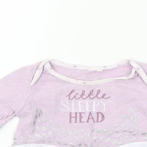 TU Girls Purple   Henley Jumper Size 9-12 Months