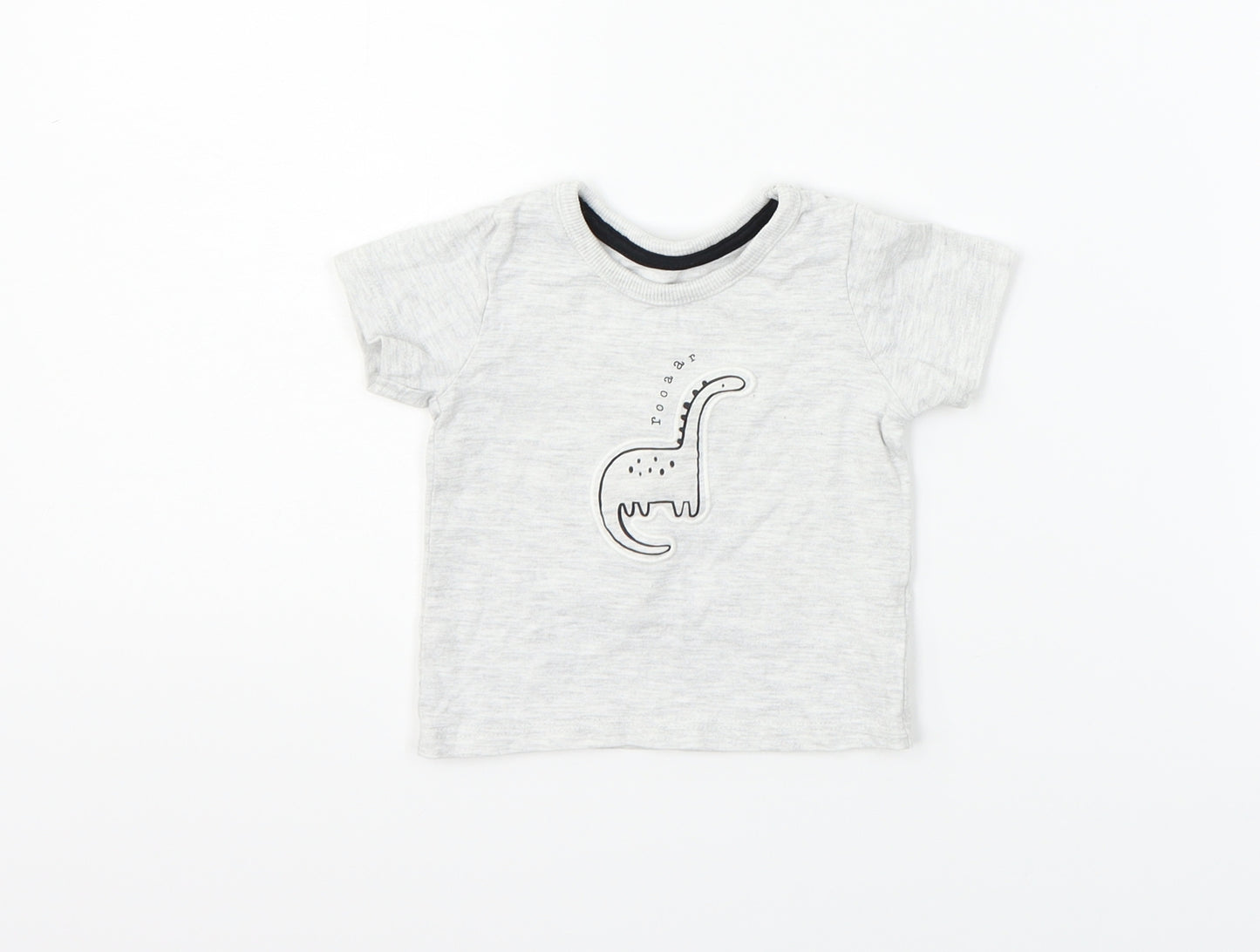 George Boys Grey   Basic T-Shirt Size 0-3 Months