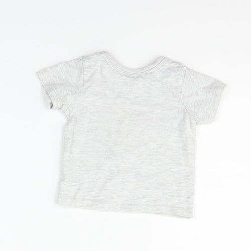 George Boys Grey   Basic T-Shirt Size 0-3 Months