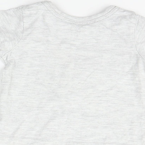 George Boys Grey   Basic T-Shirt Size 0-3 Months
