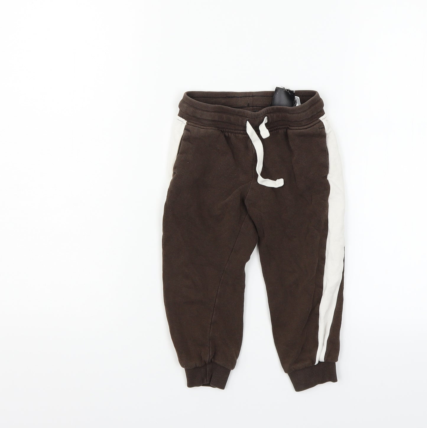H&M Boys Brown Ikat  Jogger Trousers Size 3-4 Years