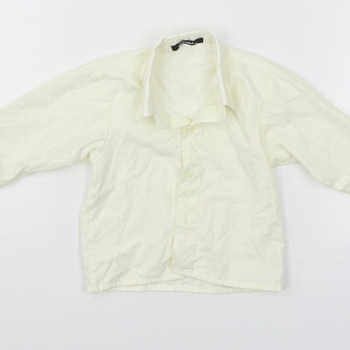 vikaki Boys White   Basic Button-Up Size 3-6 Months