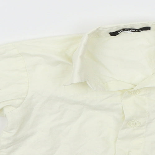 vikaki Boys White   Basic Button-Up Size 3-6 Months
