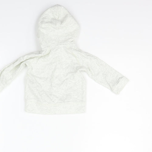 H&M Boys White   Full Zip Jumper Size 6-9 Months