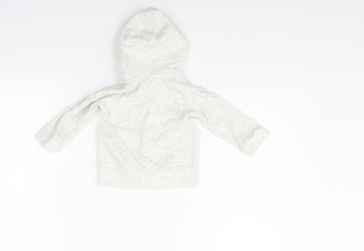 H&M Boys White   Full Zip Jumper Size 6-9 Months