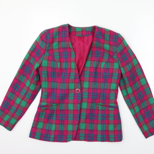Hamels Womens Pink Check  Jacket  Size 10