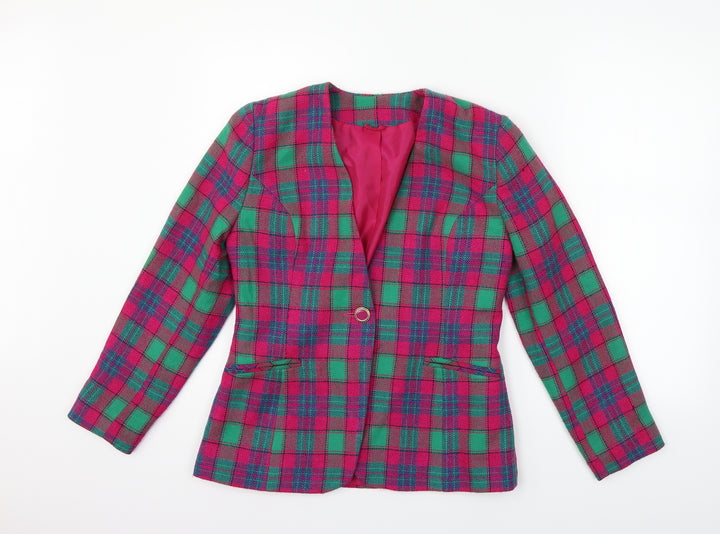 Hamels Womens Pink Check  Jacket  Size 10