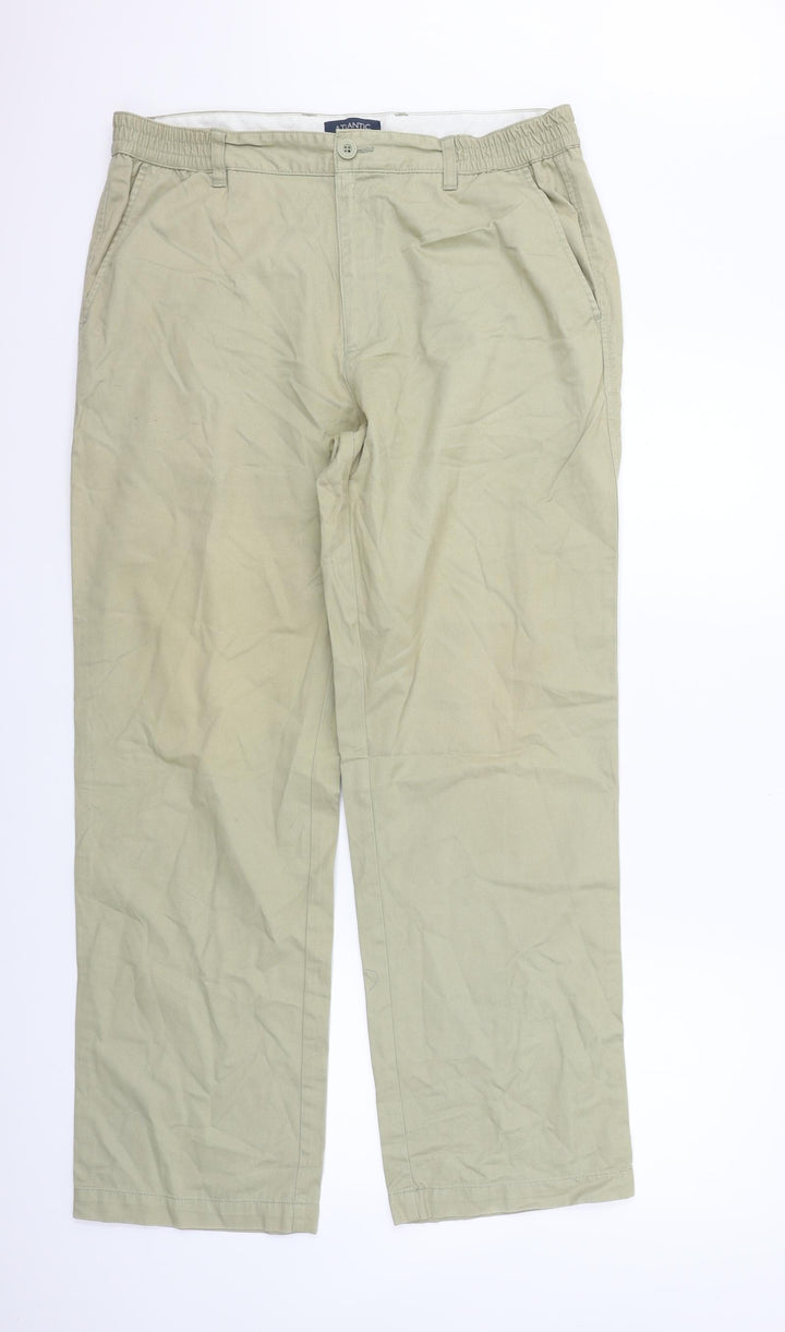 Atlantic Bay Womens Beige Houndstooth  Trousers  Size 36 in L31 in