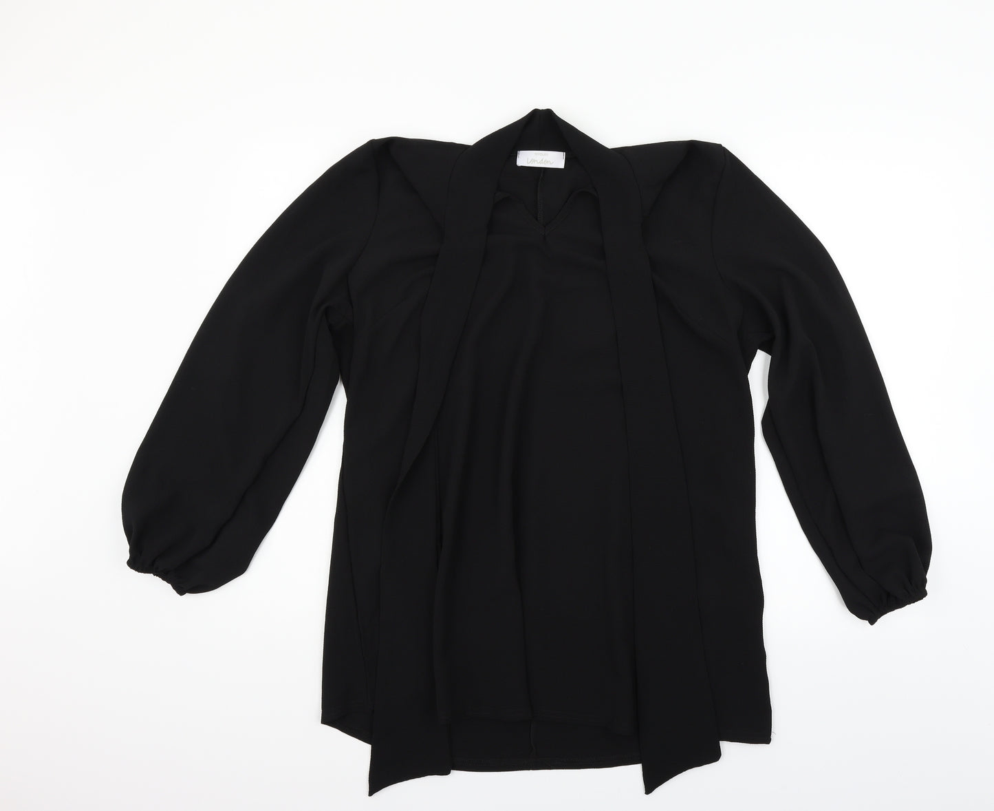 heart yours Womens Black   Basic Blouse Size 14