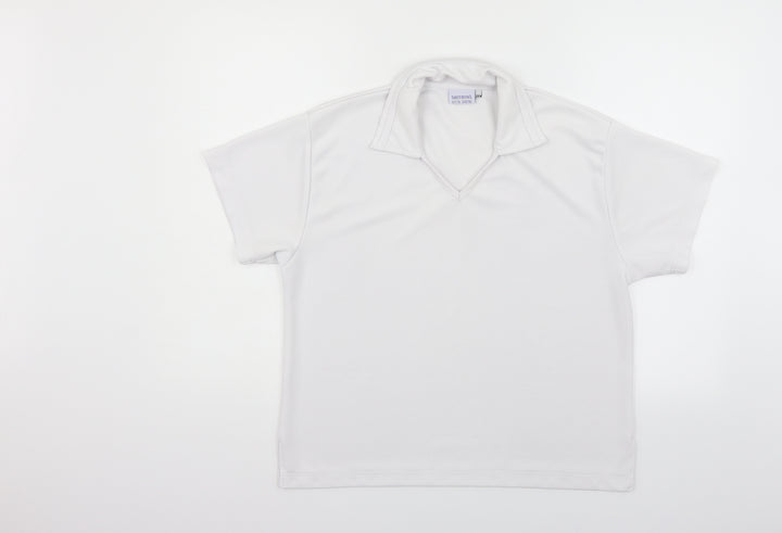 shotbowl Womens White   Basic Polo Size 2XL