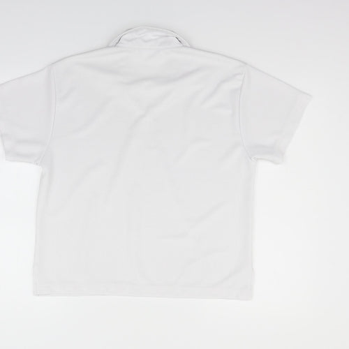 shotbowl Womens White   Basic Polo Size 2XL