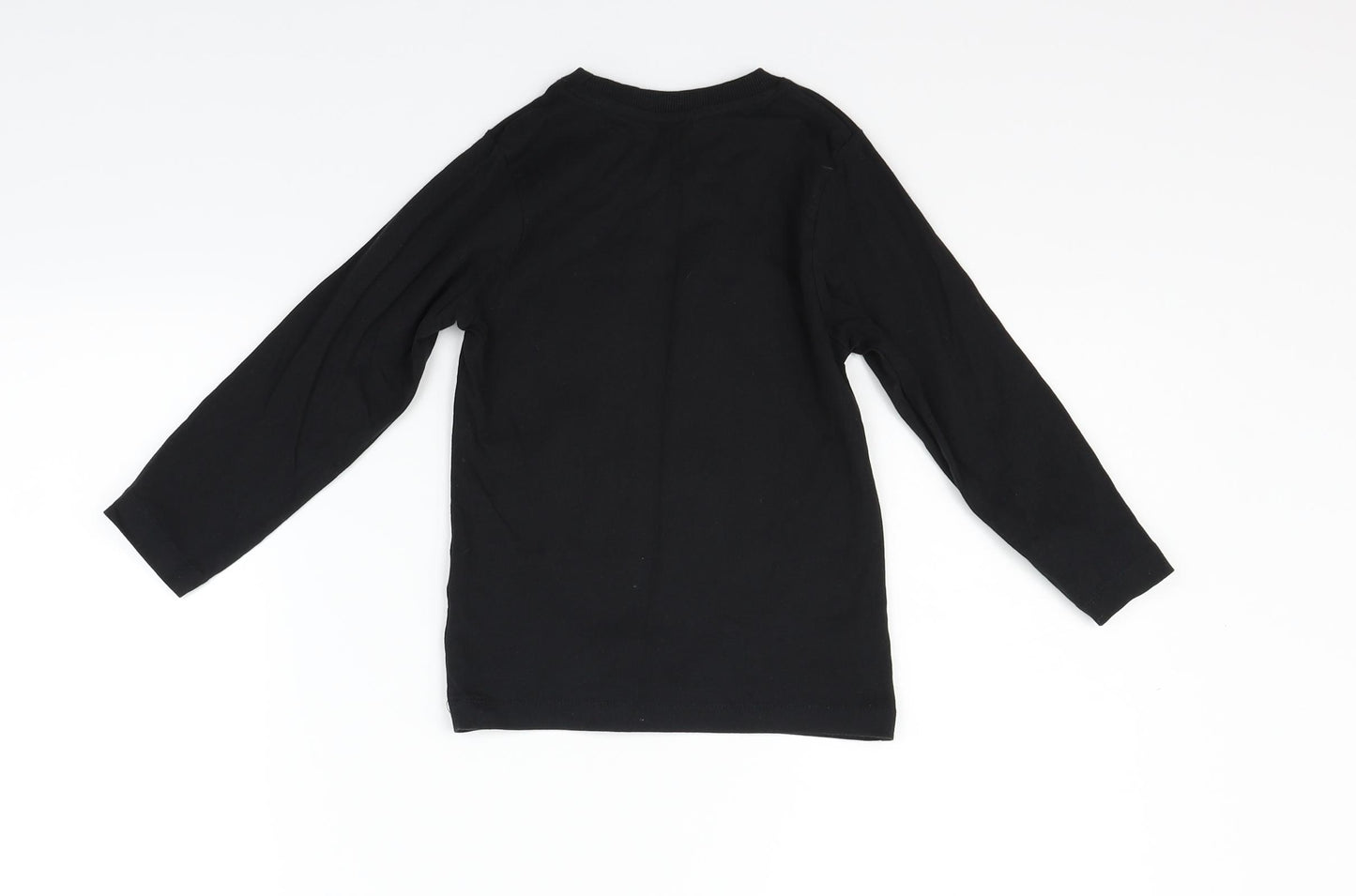 Matalan Girls Black   Basic Polo Size 4 Years  - santa