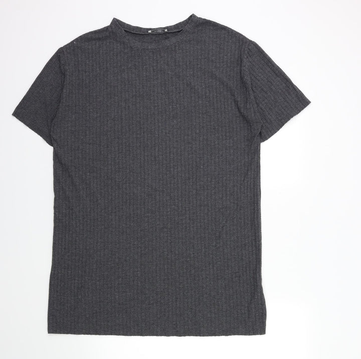 Zara Womens Grey   T-Shirt Dress  Size S
