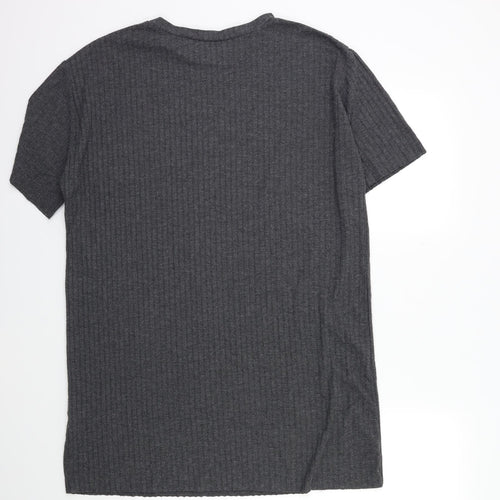 Zara Womens Grey   T-Shirt Dress  Size S