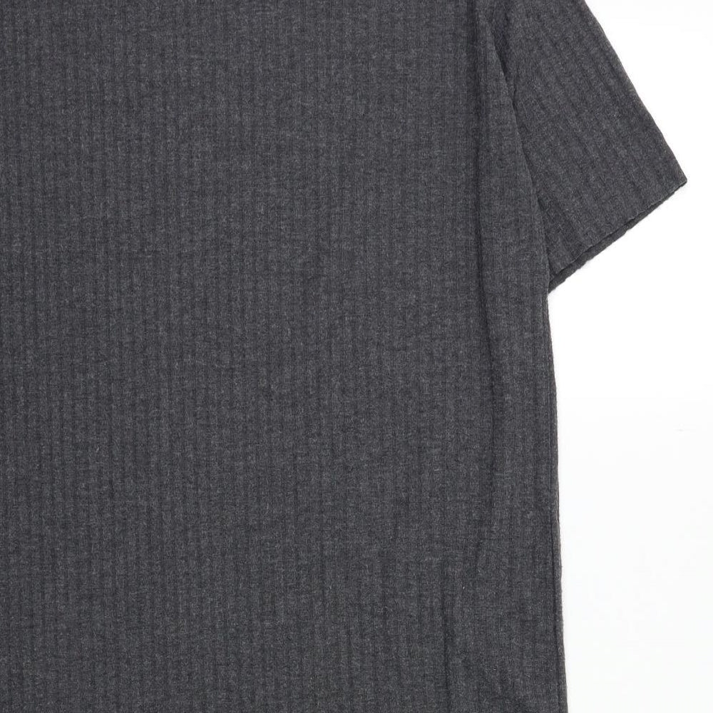 Zara Womens Grey   T-Shirt Dress  Size S