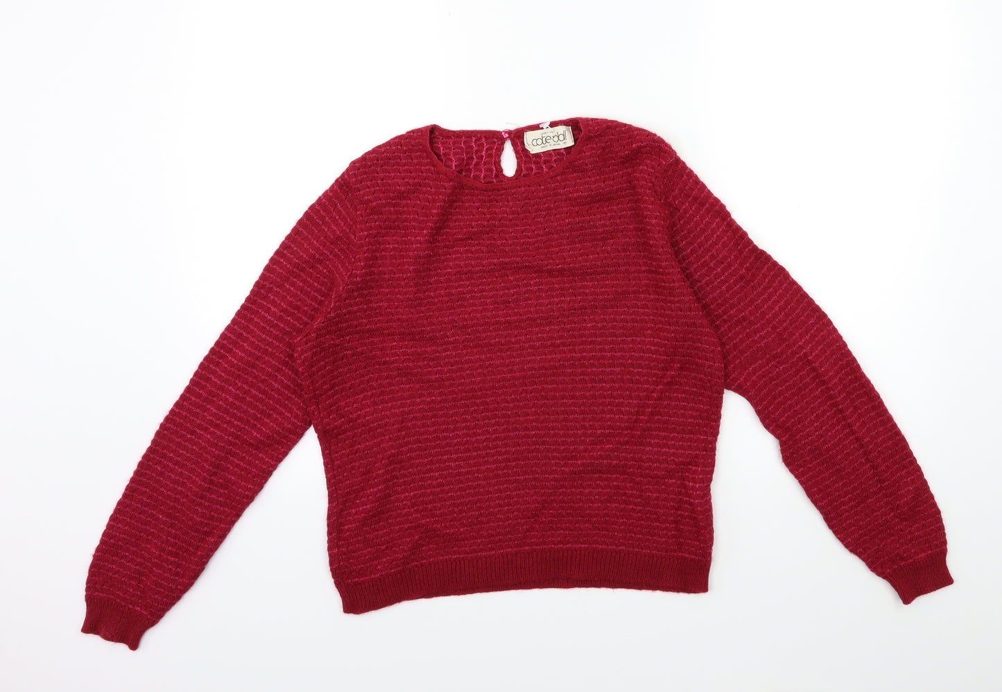 COTE DOLL Womens Red  Knit Pullover Jumper Size M