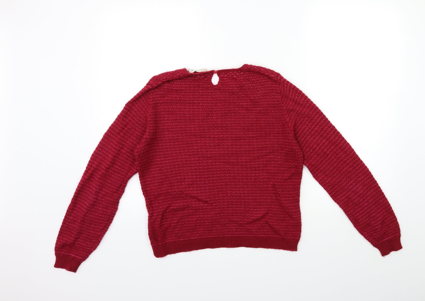 COTE DOLL Womens Red  Knit Pullover Jumper Size M