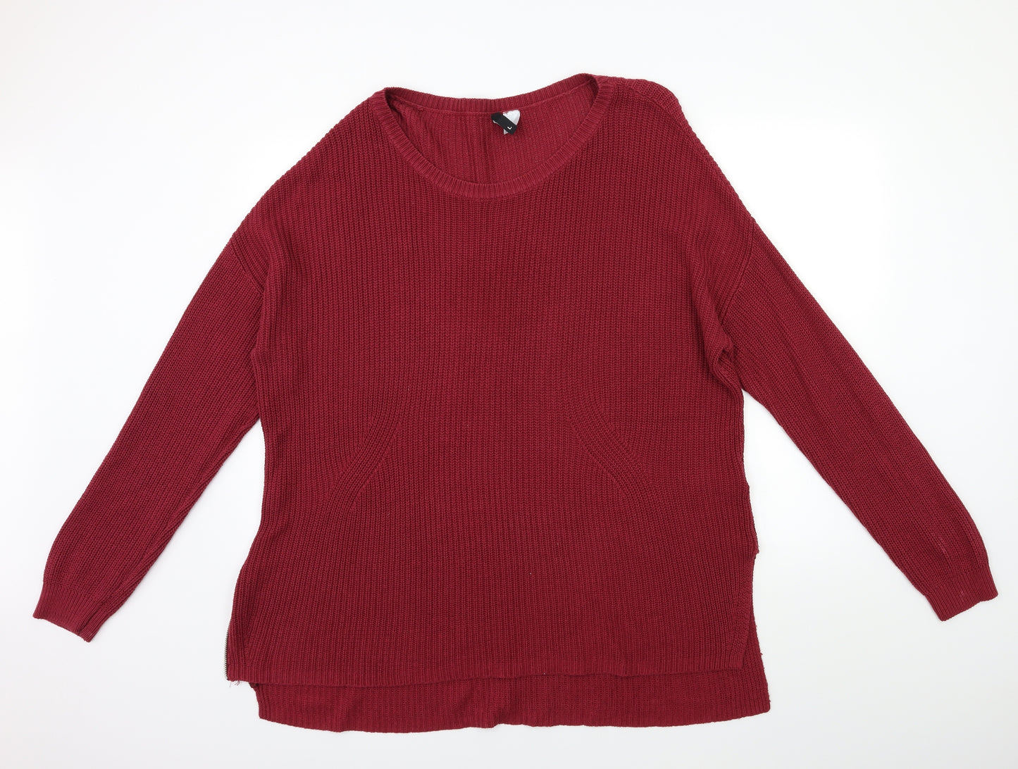 H&M Womens Pink  Knit Pullover Jumper Size L