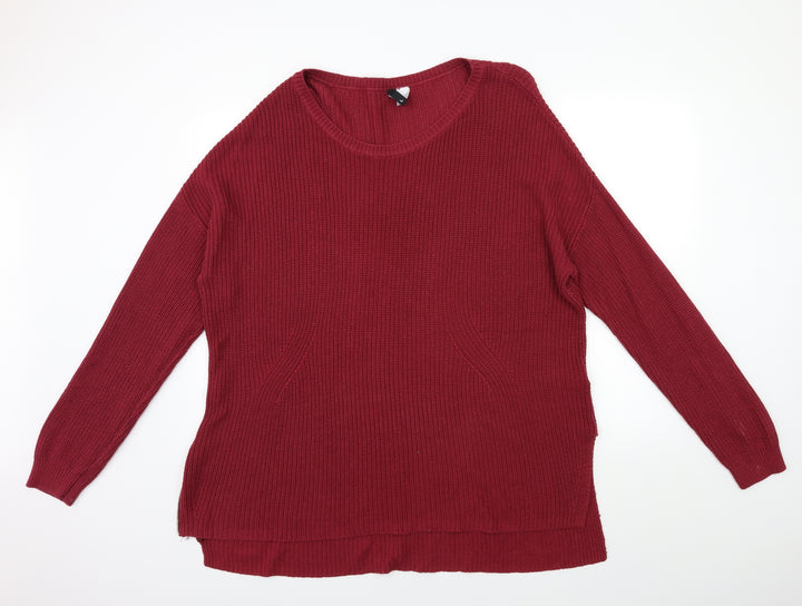 H&M Womens Pink  Knit Pullover Jumper Size L