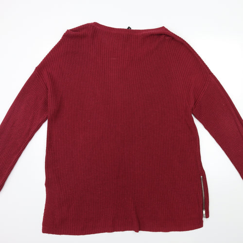 H&M Womens Pink  Knit Pullover Jumper Size L