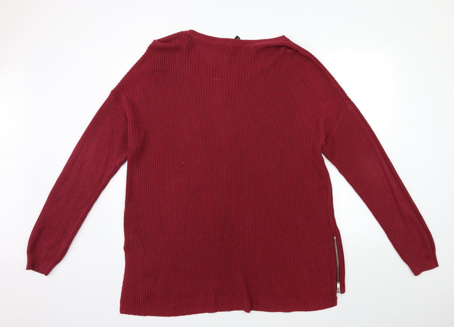 H&M Womens Pink  Knit Pullover Jumper Size L