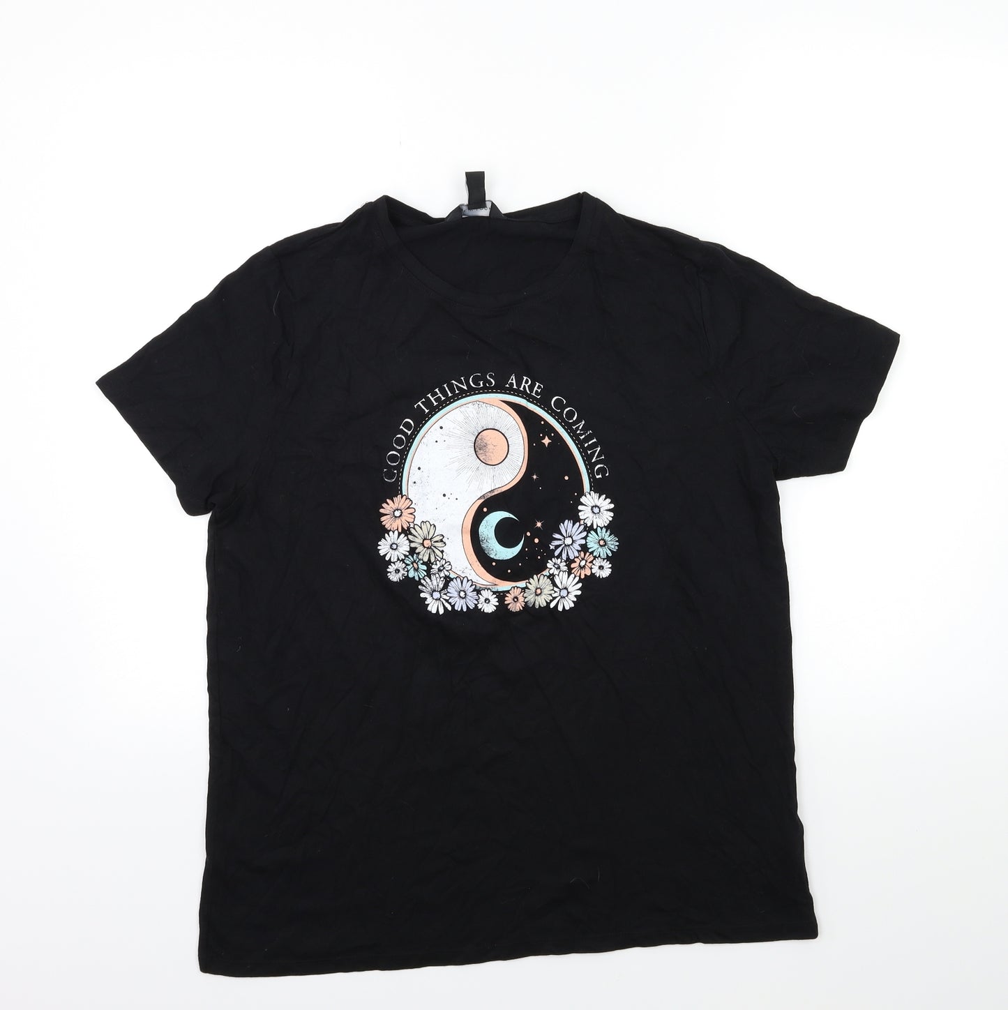 New Look Womens Black   Basic T-Shirt Size 14
