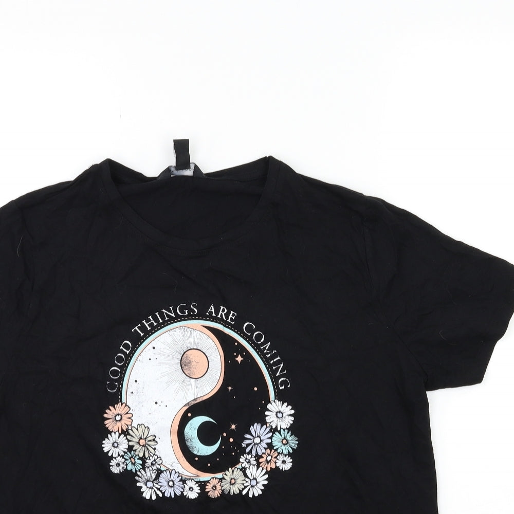 New Look Womens Black   Basic T-Shirt Size 14