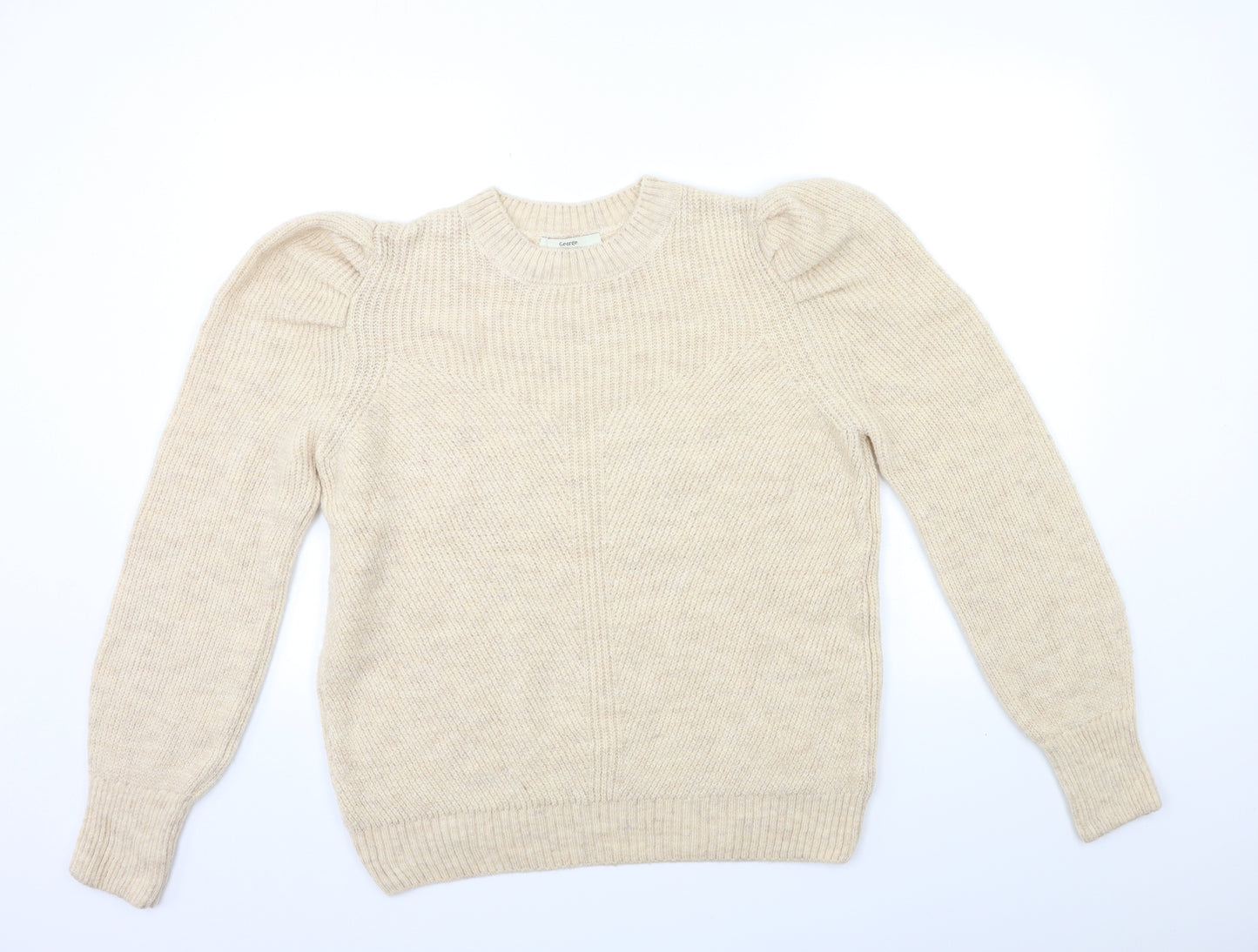 George Womens Beige  Knit Pullover Jumper Size L