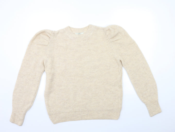 George Womens Beige  Knit Pullover Jumper Size L