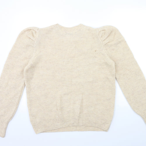 George Womens Beige  Knit Pullover Jumper Size L