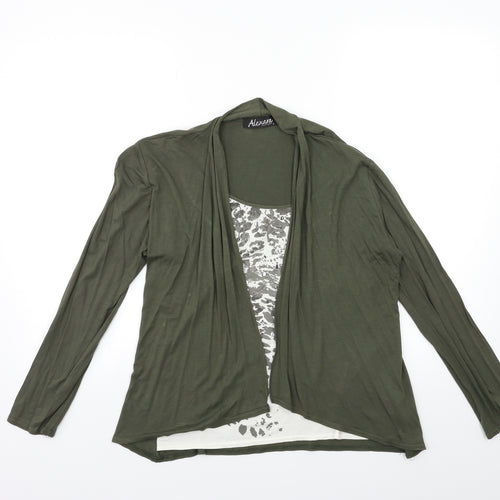 ALEXARA Womens Green   Basic T-Shirt Size S