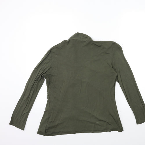 ALEXARA Womens Green   Basic T-Shirt Size S