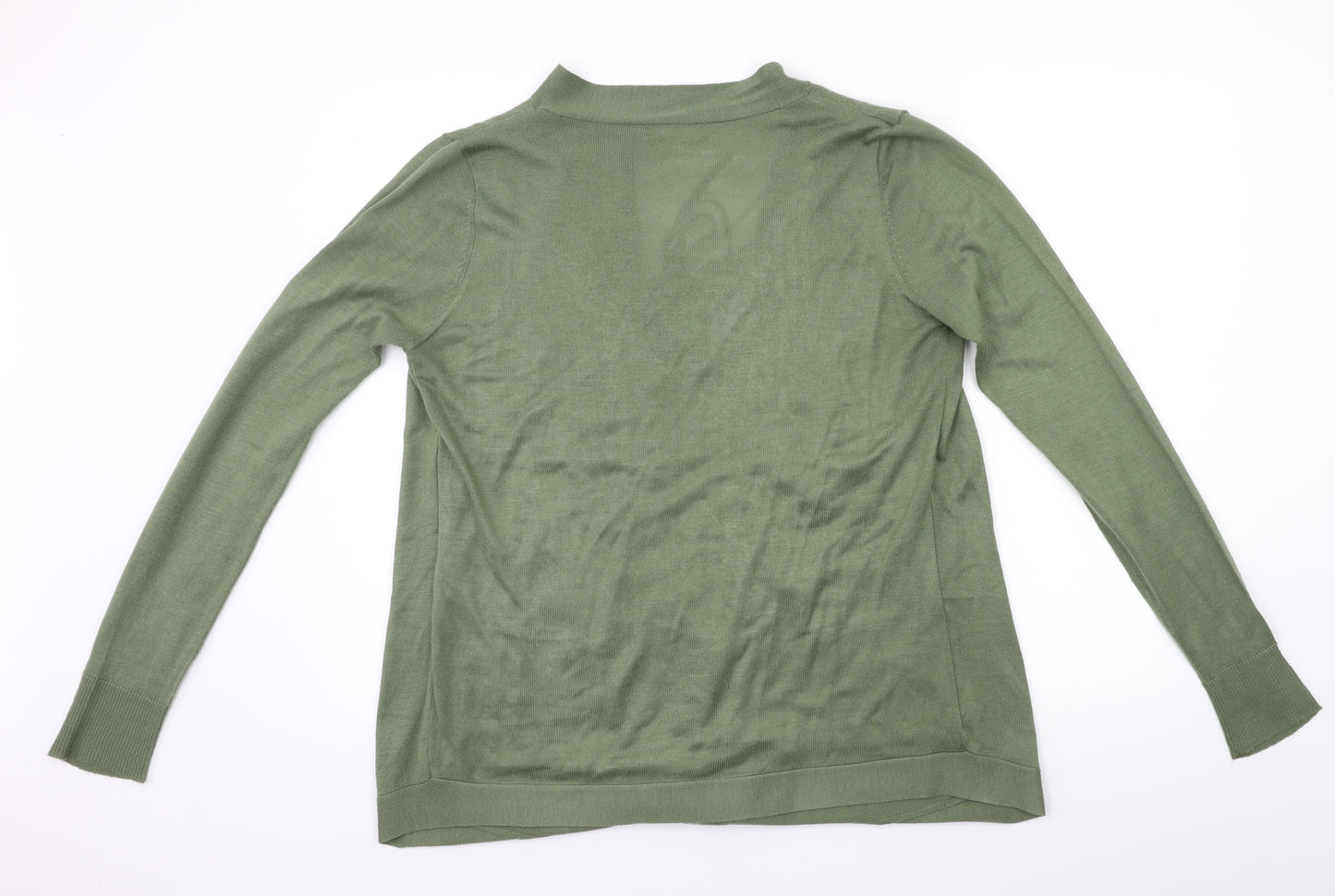 TU Womens Green  Knit Cardigan Jumper Size 10