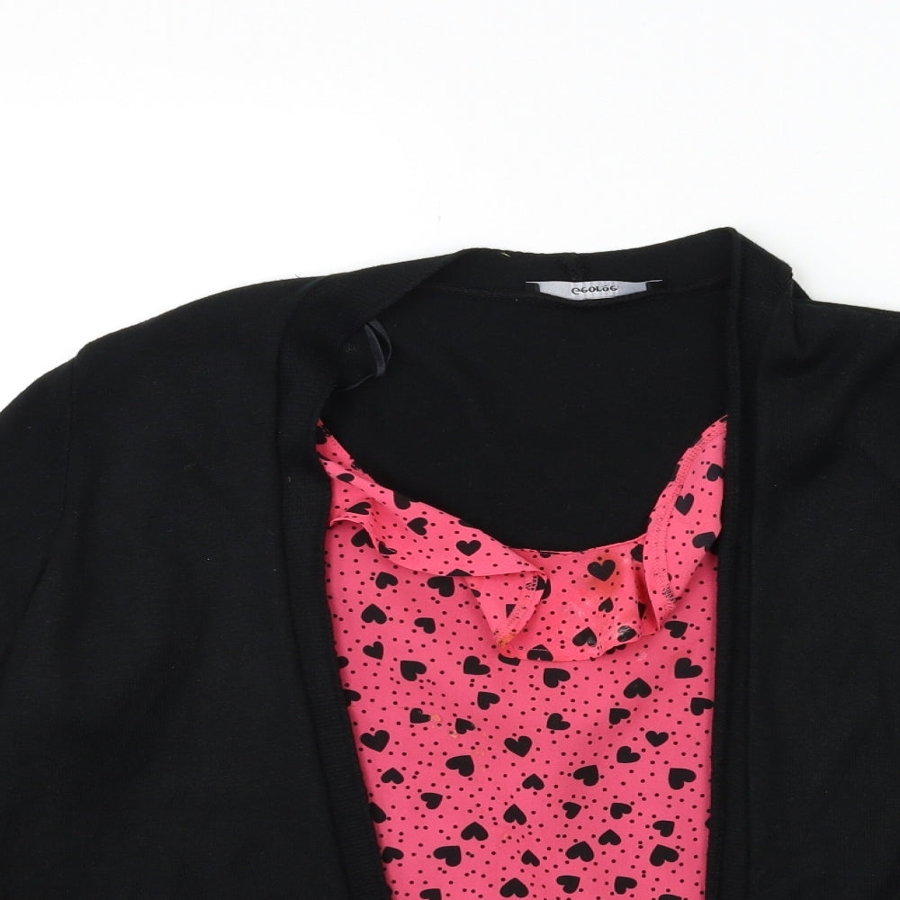 George Womens Black  Knit Cardigan Jumper Size 12