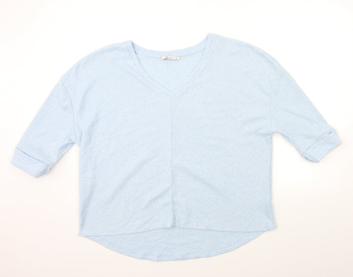 TU Womens Blue Knit Pullover Jumper Size 18