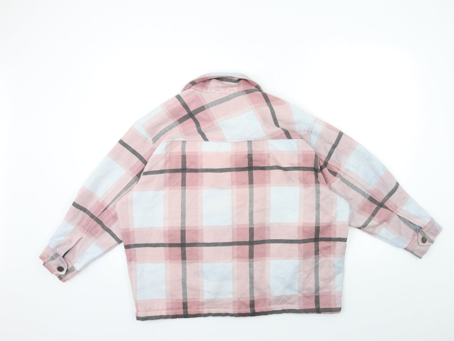 Boohoo Womens Pink Check  Jacket  Size S